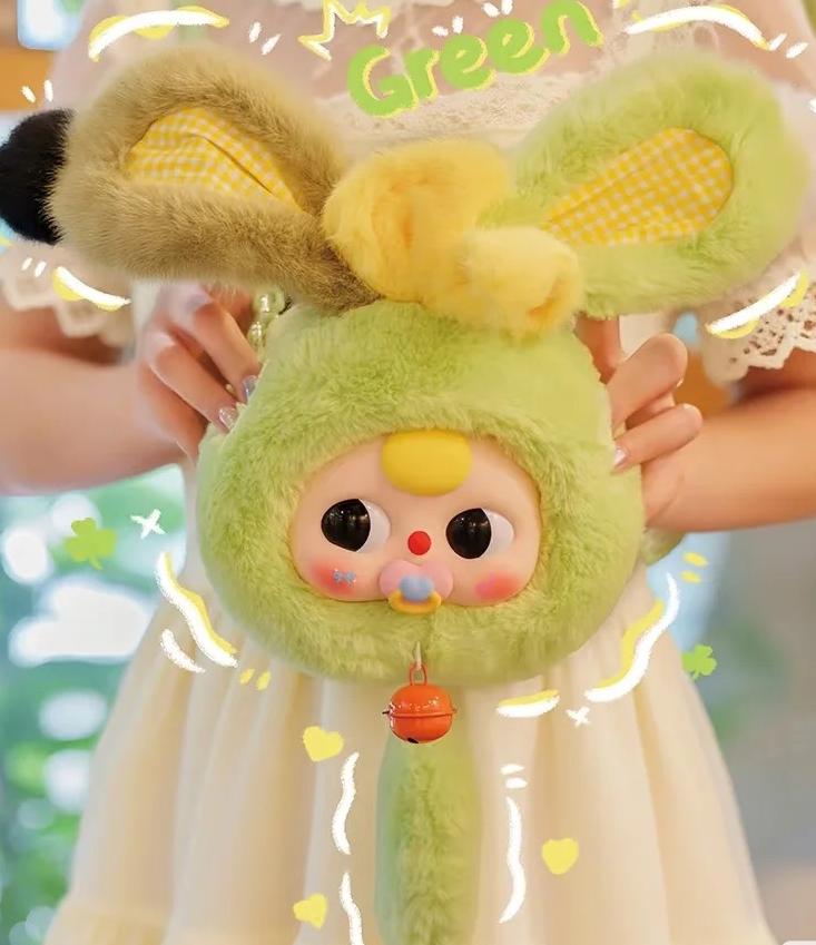 Baby Three-Lucky Rabbit Zipper Bag Plush Series