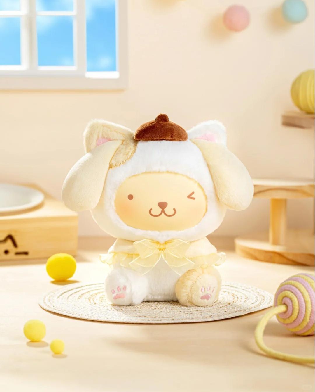 Sanrio characters play with kittens series plush pendant