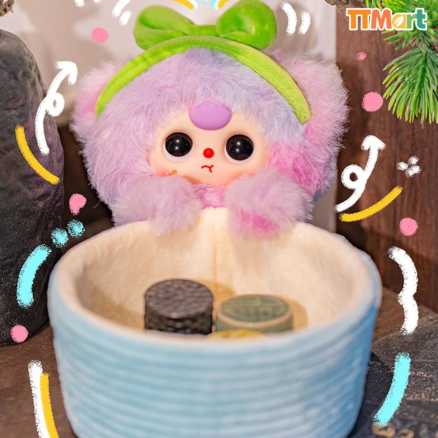 Baby Three Storage Basket Plush Blind Box