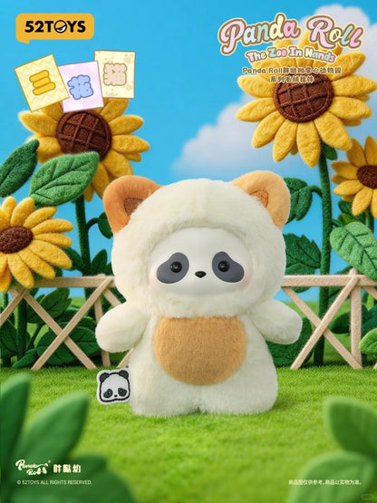 Panda Roll The Zoo In Hands Serise Plush Keychain