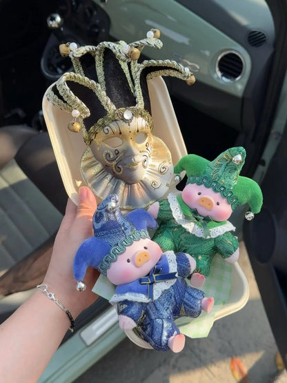 LuLu the piggy-Triangel Pvc Plush Keychain Blind Box