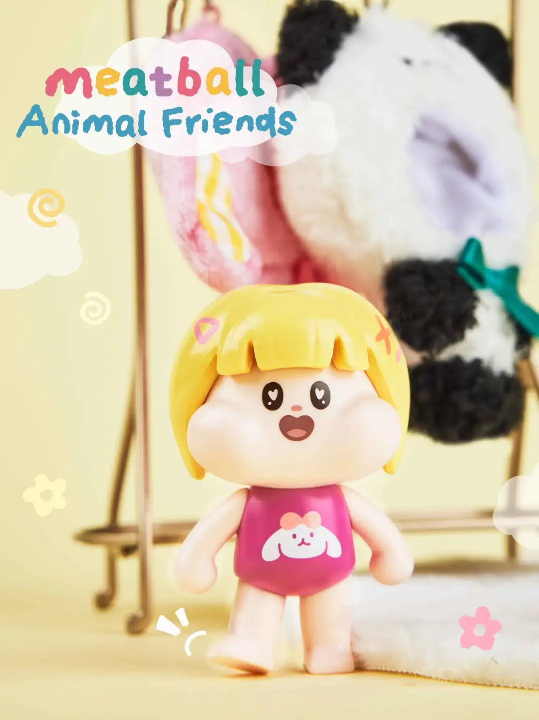 Meatball Cute  Friends Animal Series-Plush Pendant