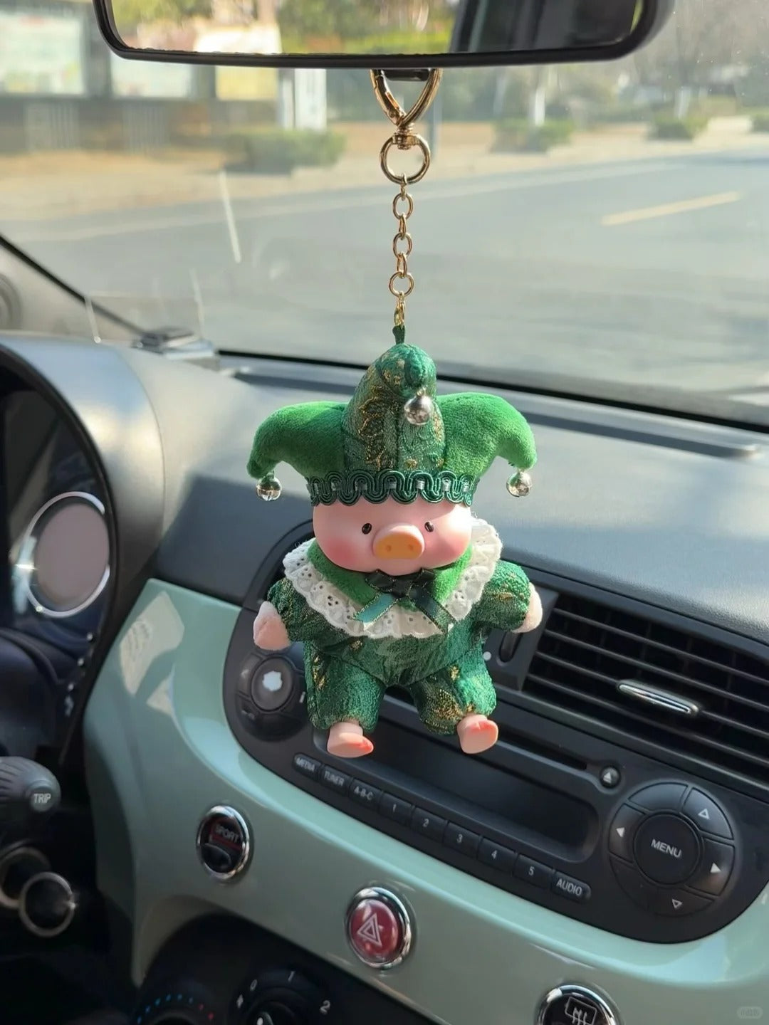 LuLu the piggy-Triangel Pvc Plush Keychain Blind Box