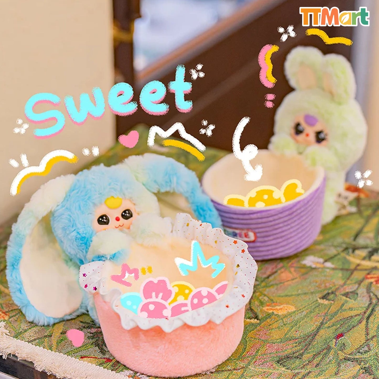 Baby Three Storage Basket Plush Blind Box