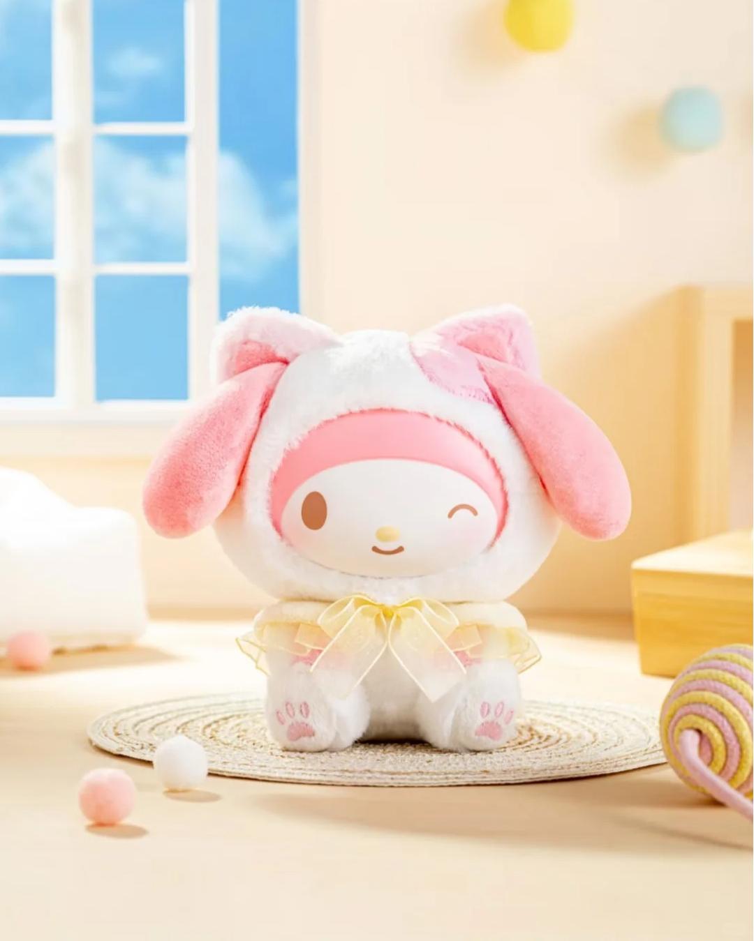 Sanrio characters play with kittens series plush pendant