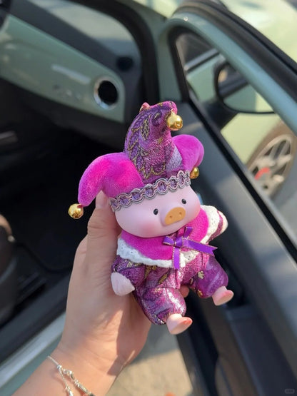 LuLu the piggy-Triangel Pvc Plush Keychain Blind Box