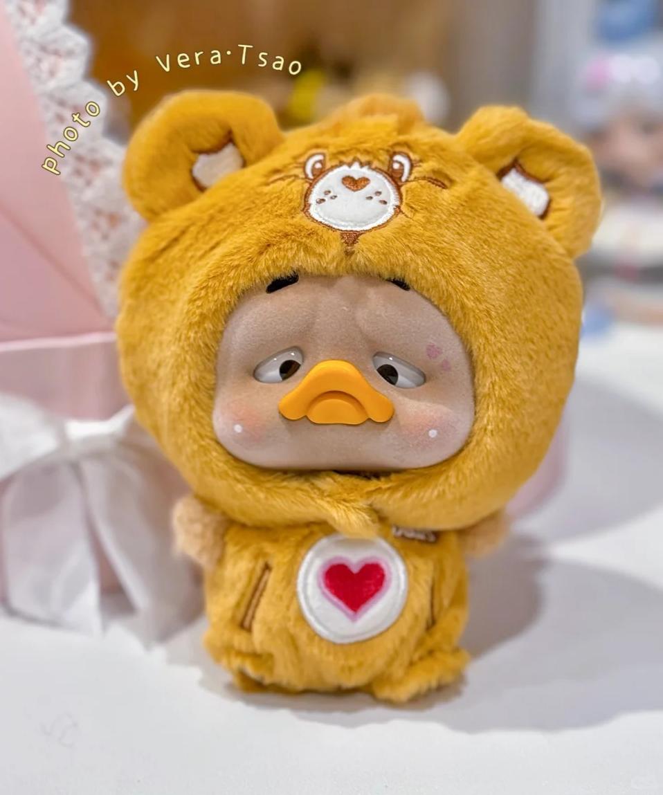 Pocket Upset - Care Bears  X UpsetDuck Neon Sweetheart Duck Plush Ketchain