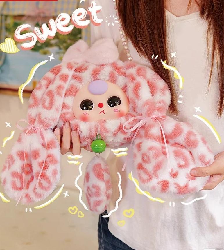 Baby Three-Lucky Rabbit Zipper Bag Plush Series