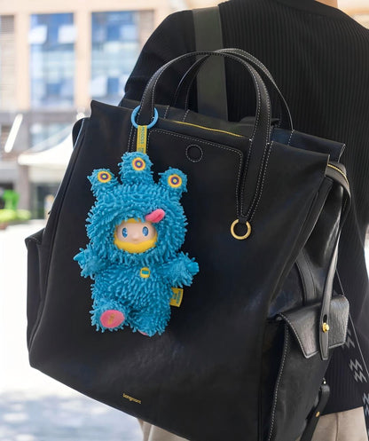 Farmer BOB Vinyl‑Plush Hanging Charm (Drop‑card Edition)