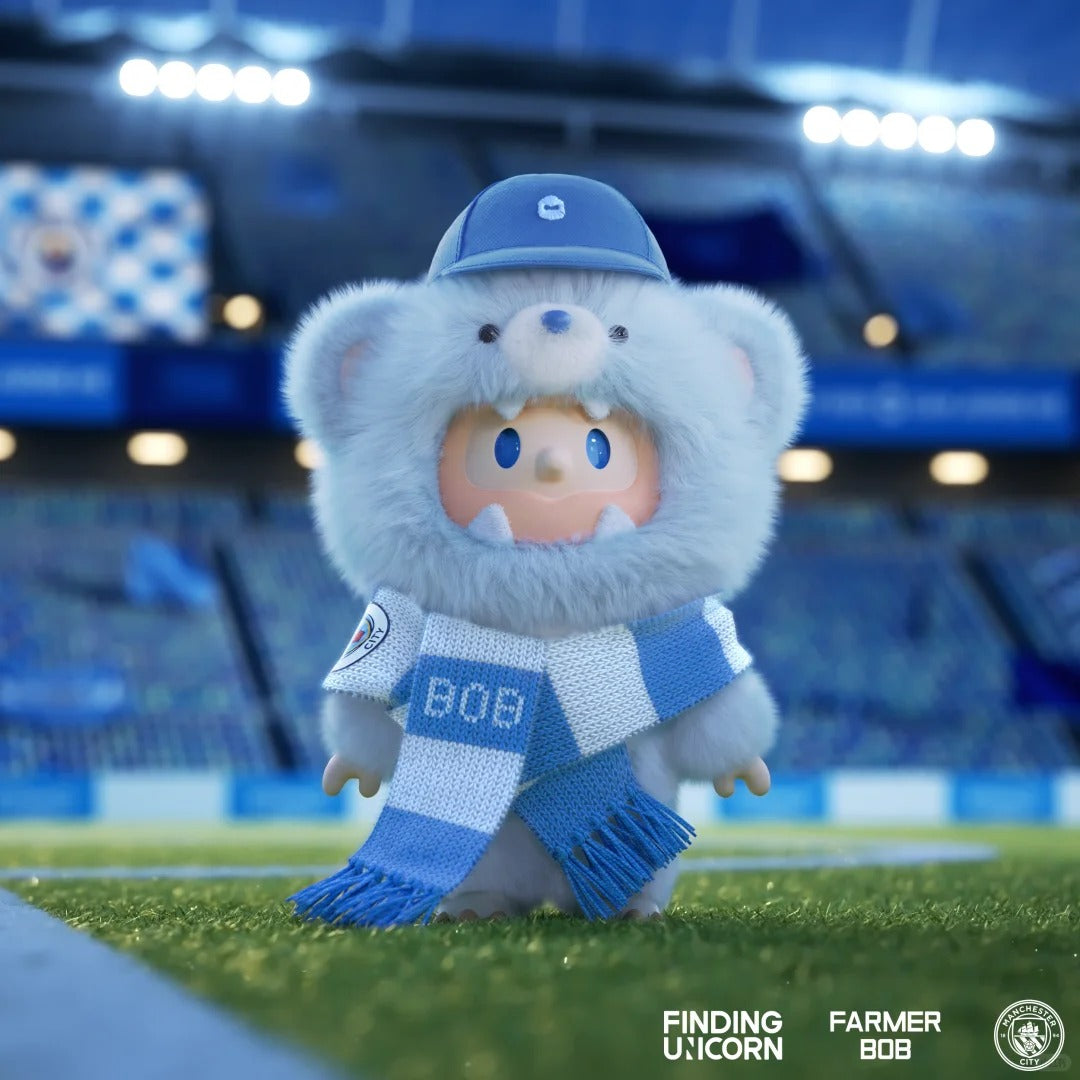 Farmer BOB Manchester City Bear Vinyl Plush Pendant - Finding Unicorn（pre order）
