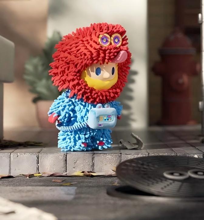 Farmer BOB Vinyl‑Plush Hanging Charm (Drop‑card Edition)
