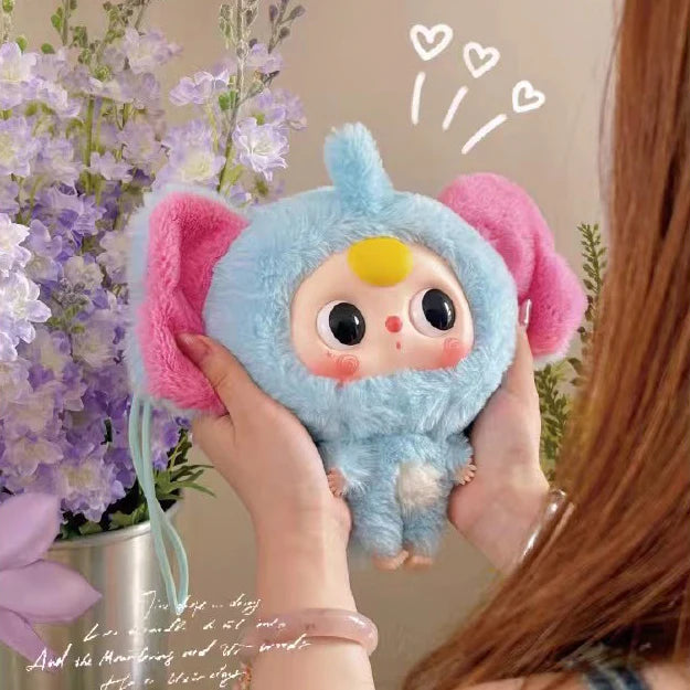 Baby Three - Big Head Baby Zipper Bag Plush Dolls