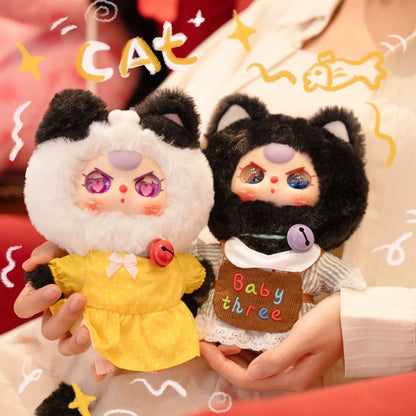 Baby Three Cat Wardrobe Series Plush Dolls