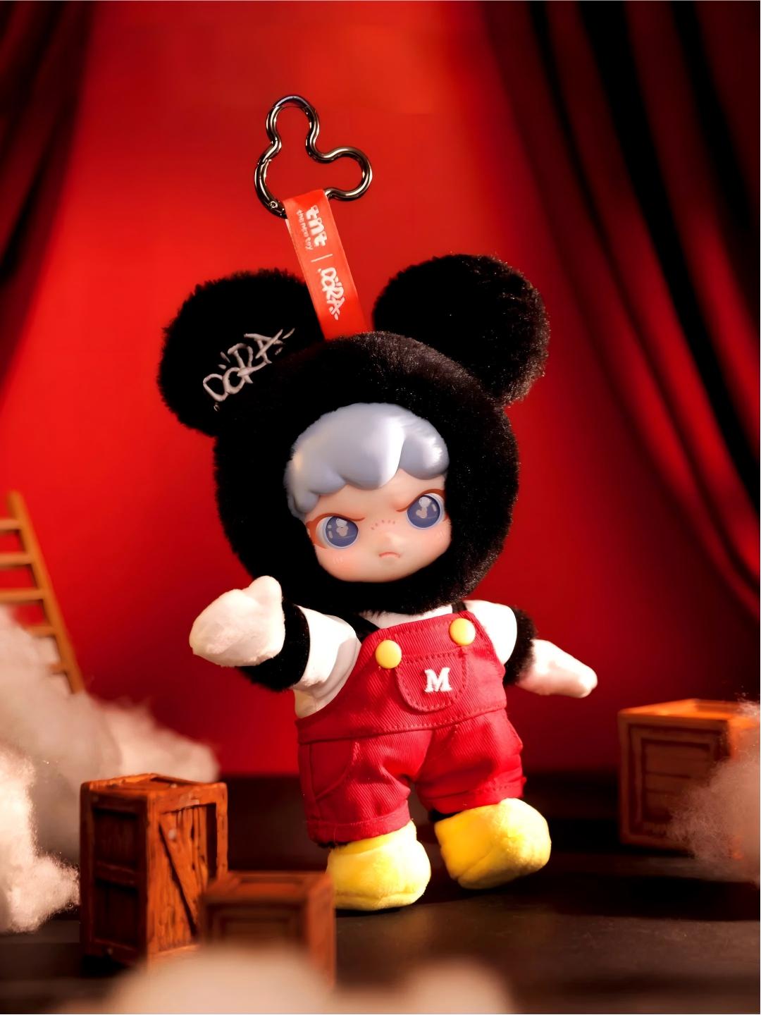 DSN DORA Mickey & Minnie Plush Keychain