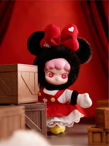 DSN DORA Mickey & Minnie Plush Keychain