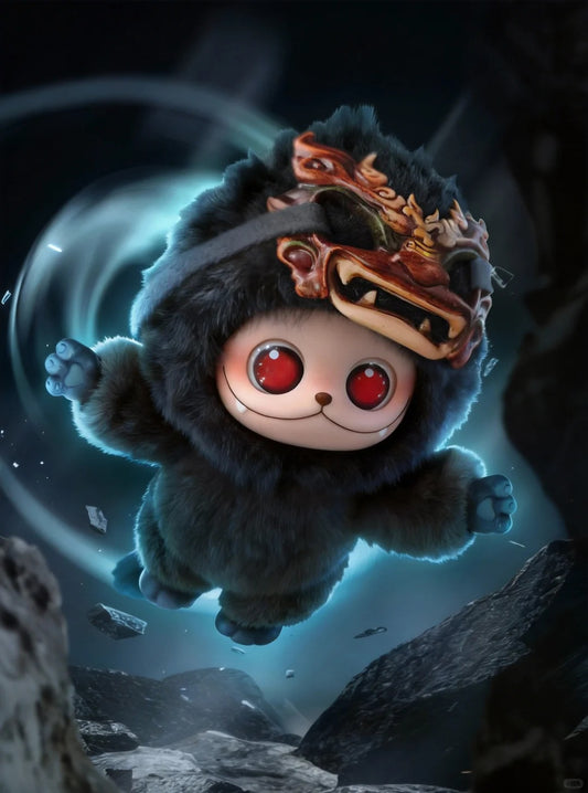 GISMOW x A WRITERS AODYSSEY II Litter Black Dragon - Vinyl Plush Charm