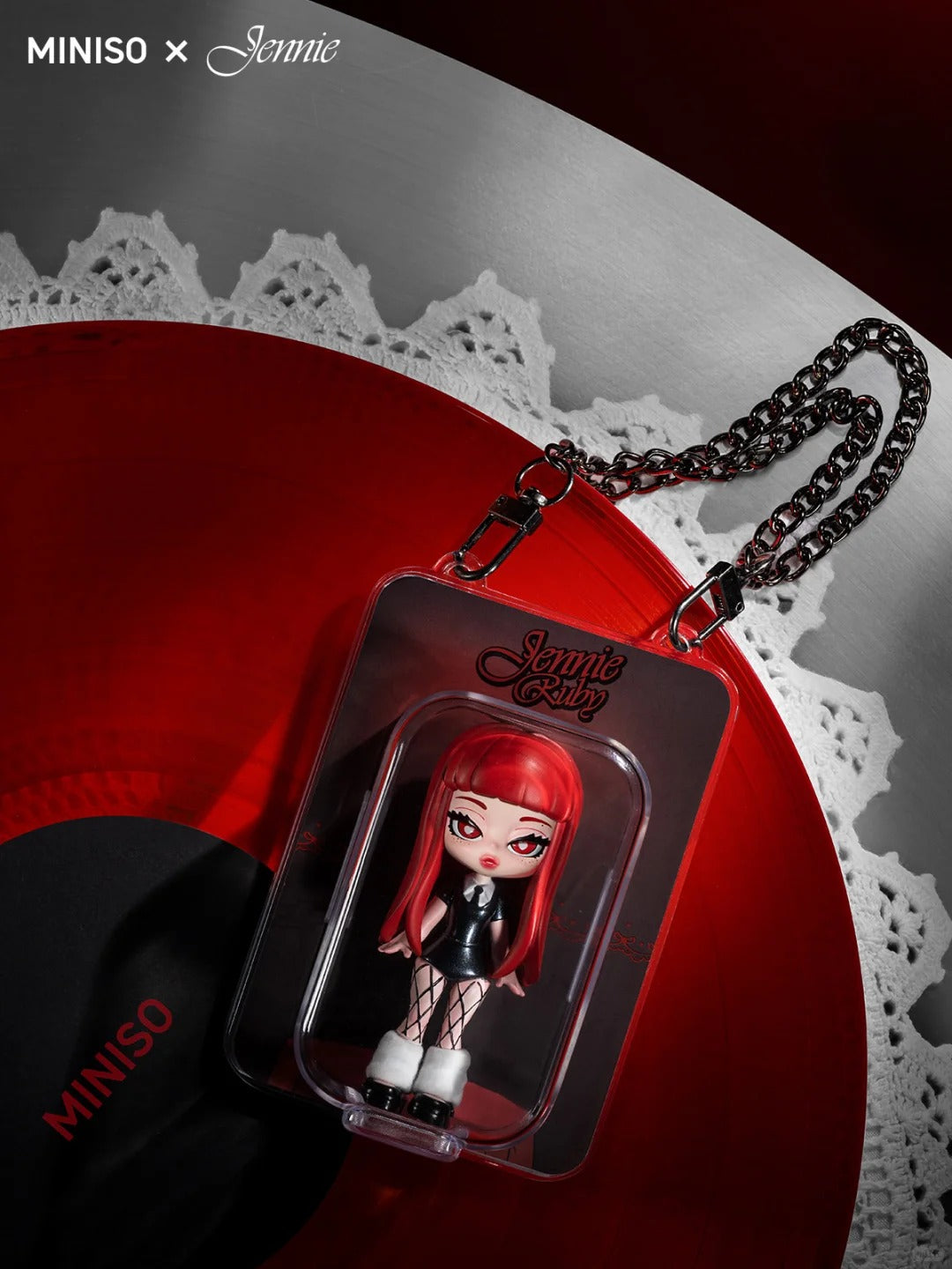 Jennie x Miniso Collaboration Hangtag Figure