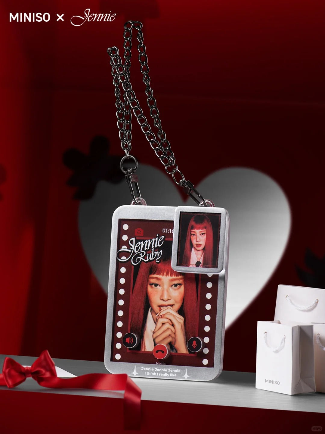 Jennie x Miniso Collaboration Hangtag Figure