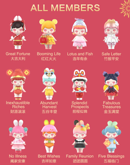 Bunny Happy  Spring Festival Series PVC Figures