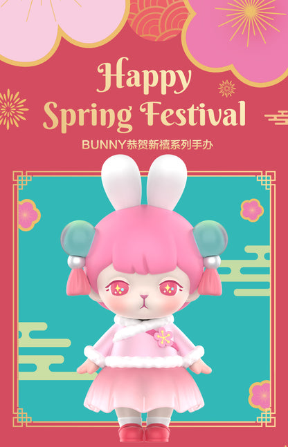 Bunny Happy  Spring Festival Series PVC Figures