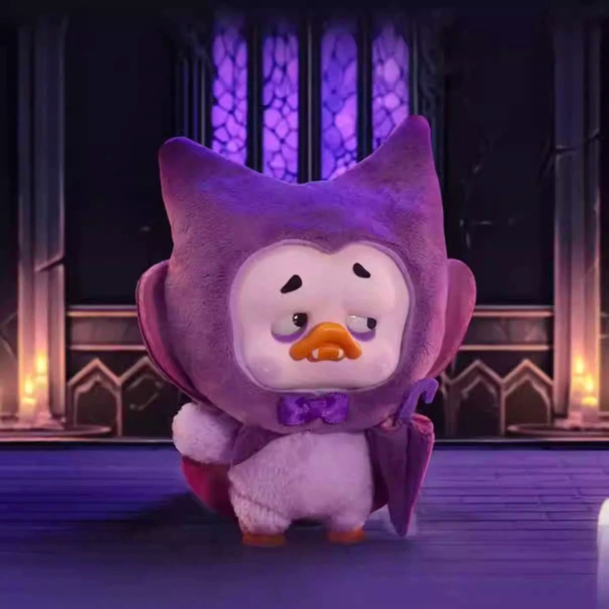 PocketUpsetDuck-Colorful Player Duck Plush Keychain