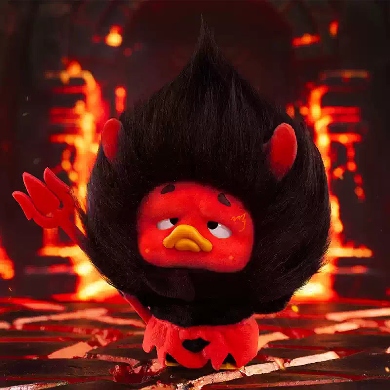 PocketUpsetDuck-Colorful Player Duck Plush Keychain