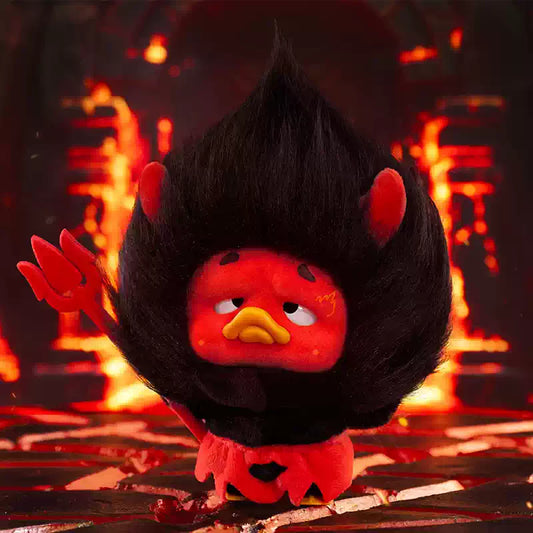 PocketUpsetDuck-Colorful Player Duck Plush Keychain