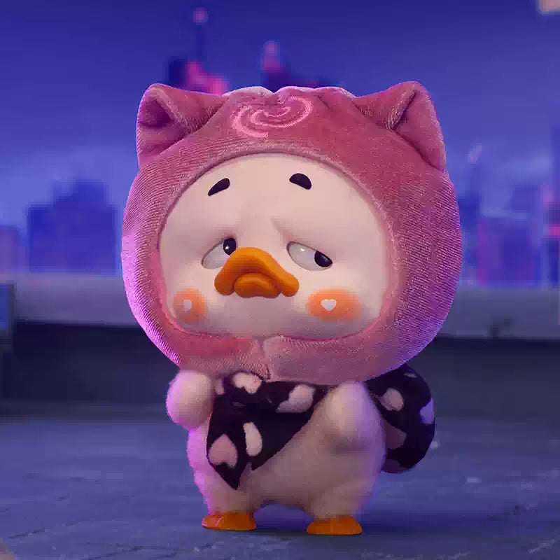 PocketUpsetDuck-Colorful Player Duck Plush Keychain