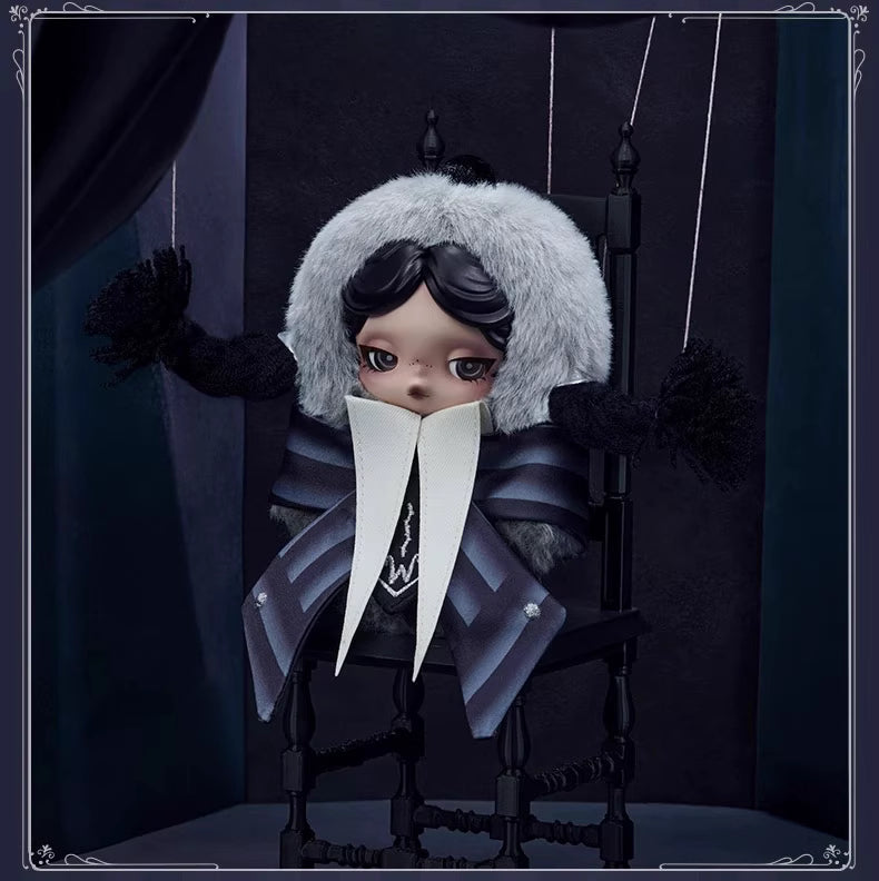 SKULLPANDA × Wednesday Plush - Nevermore Academy Uniform Version