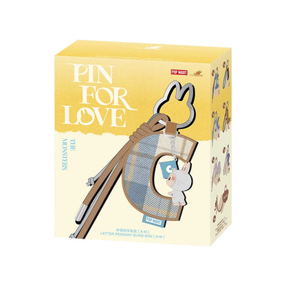 THE MONSTERS LABUBU Pin For Love Series - Letter Pendant Blind Box（A-M and N-Z）