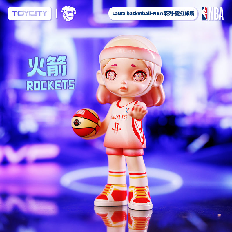 NBA LAURA Rocket Warriors Lakers Alloy Figures