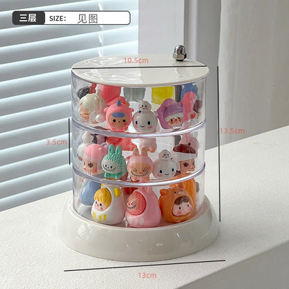 Cute Bean Storage Box Small Ornaments Multi-layer Storage Rack