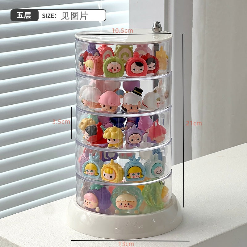 Cute Bean Storage Box Small Ornaments Multi-layer Storage Rack