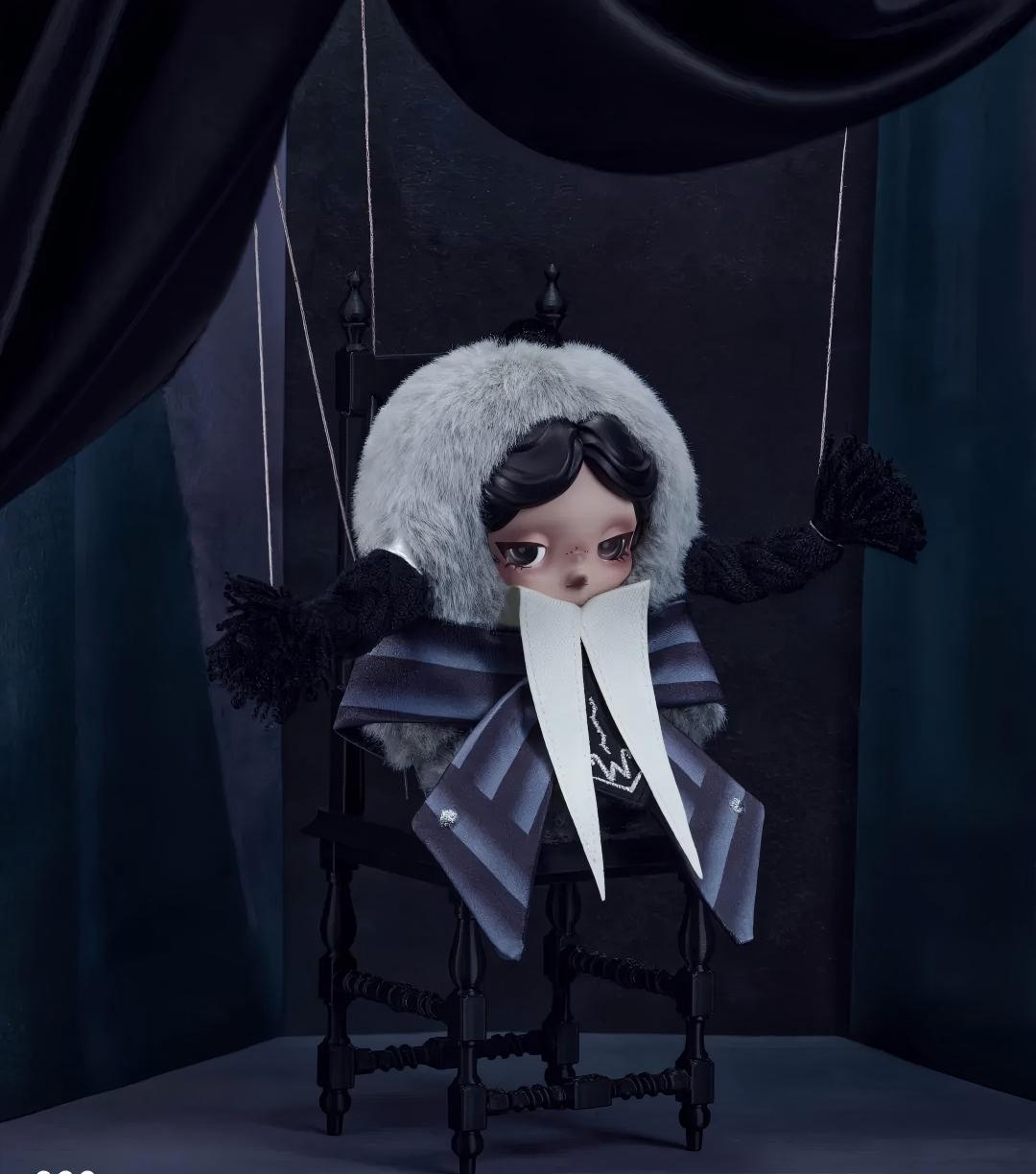 SKULLPANDA × Wednesday Plush - Nevermore Academy Uniform Version