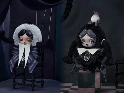 SKULLPANDA × Wednesday Plush - Nevermore Academy Uniform Version