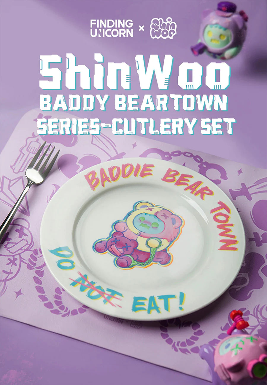 ShinWoo Cutlery Set Baddy Bear Town Series – Toydolls.shop