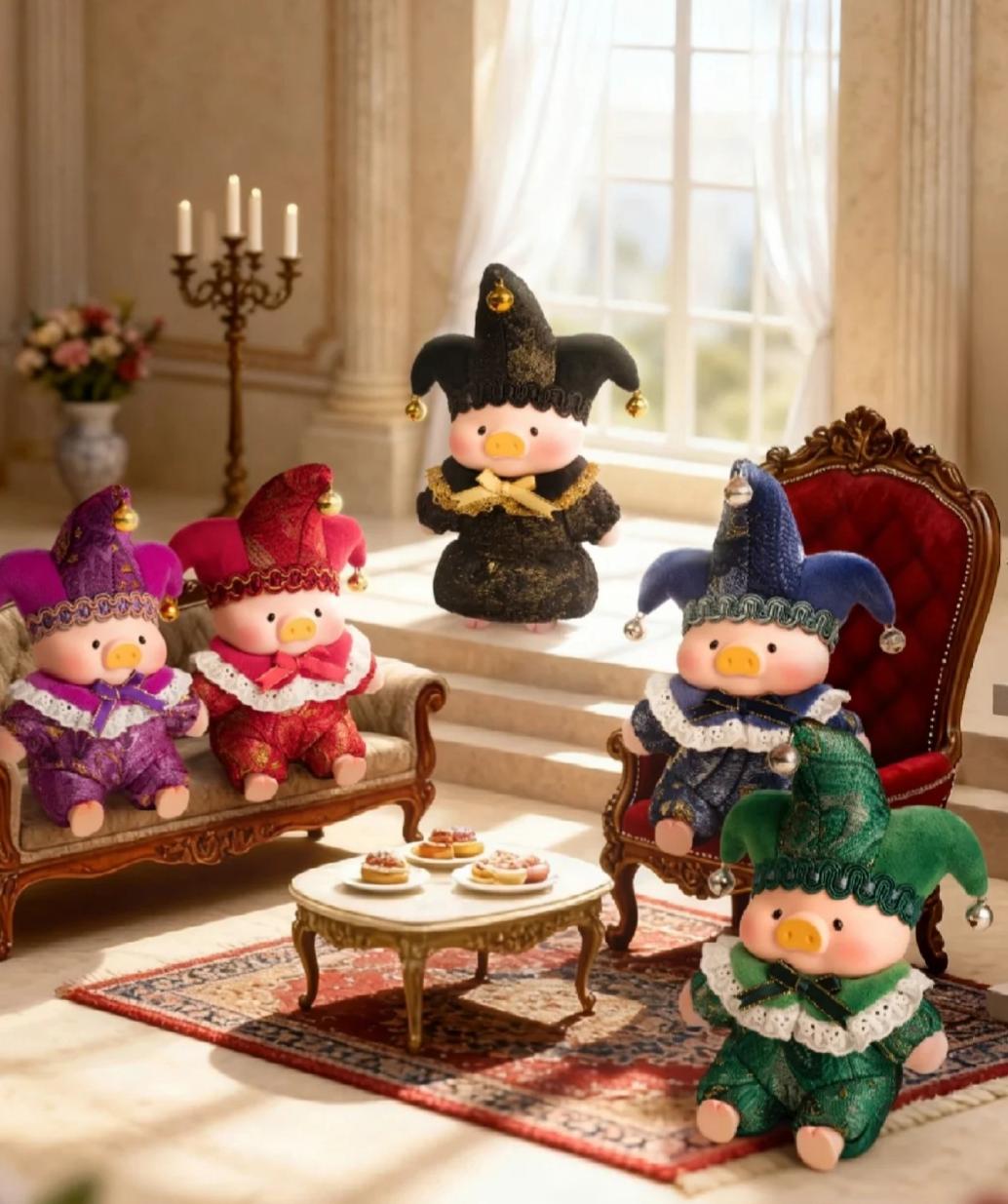 LuLu the piggy-Triangel Pvc Plush Keychain Blind Box