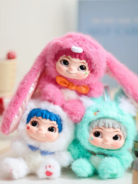 wakuku fox&bunny trick or treat series plush