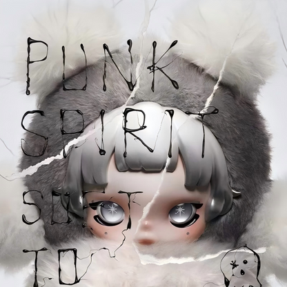 SKULLPANDA Punk Panda Plush Doll
