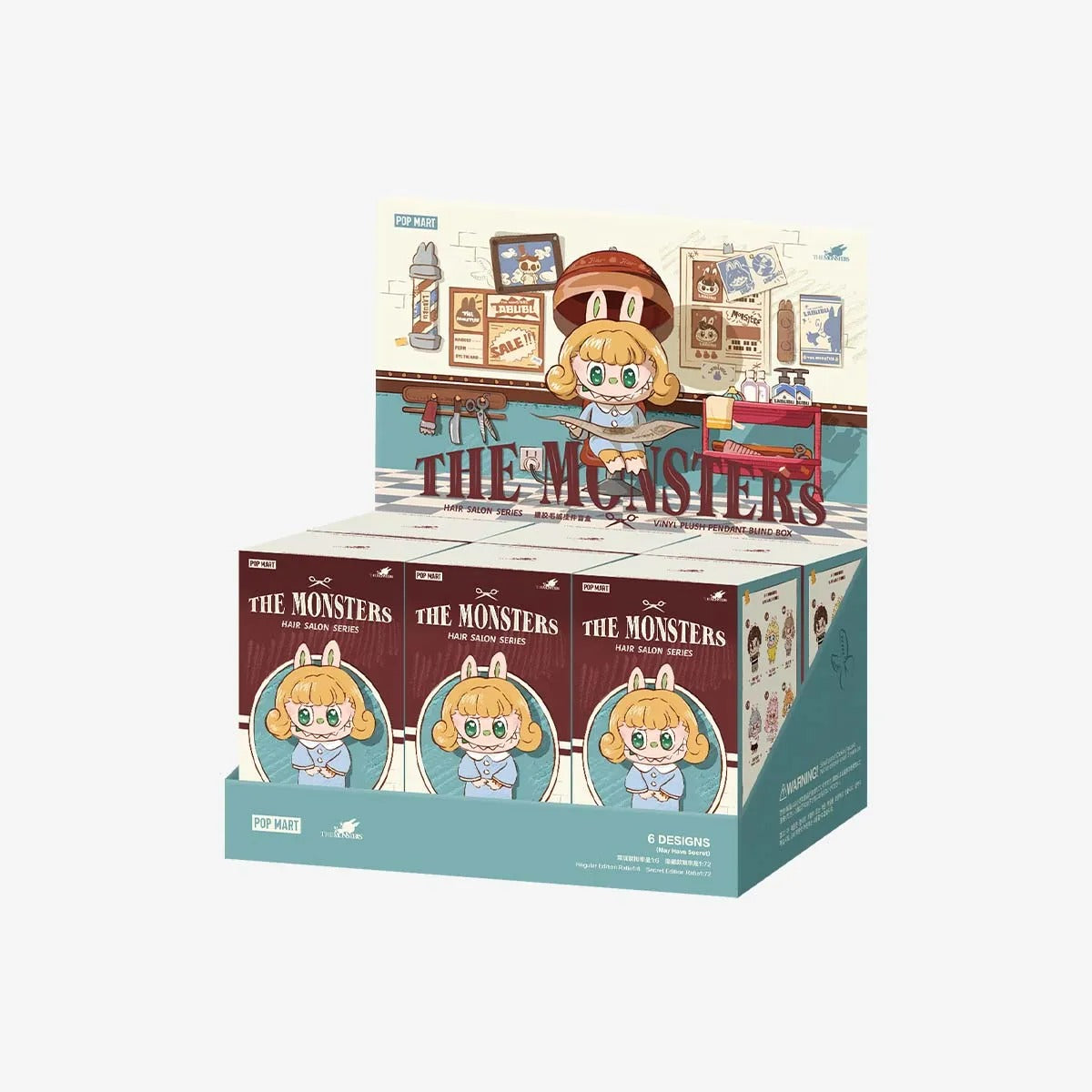 THE MONSTERS Hair Salon Series - Vinyl Plush Pendant Blind Box（pre order）