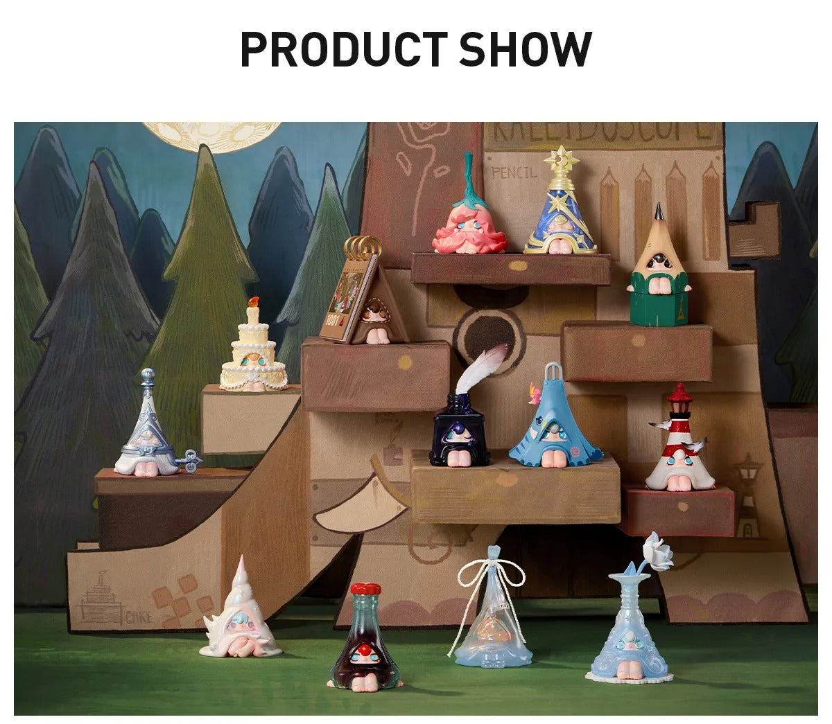 1001MOONS Where’s the Elephant Slide Series Figures