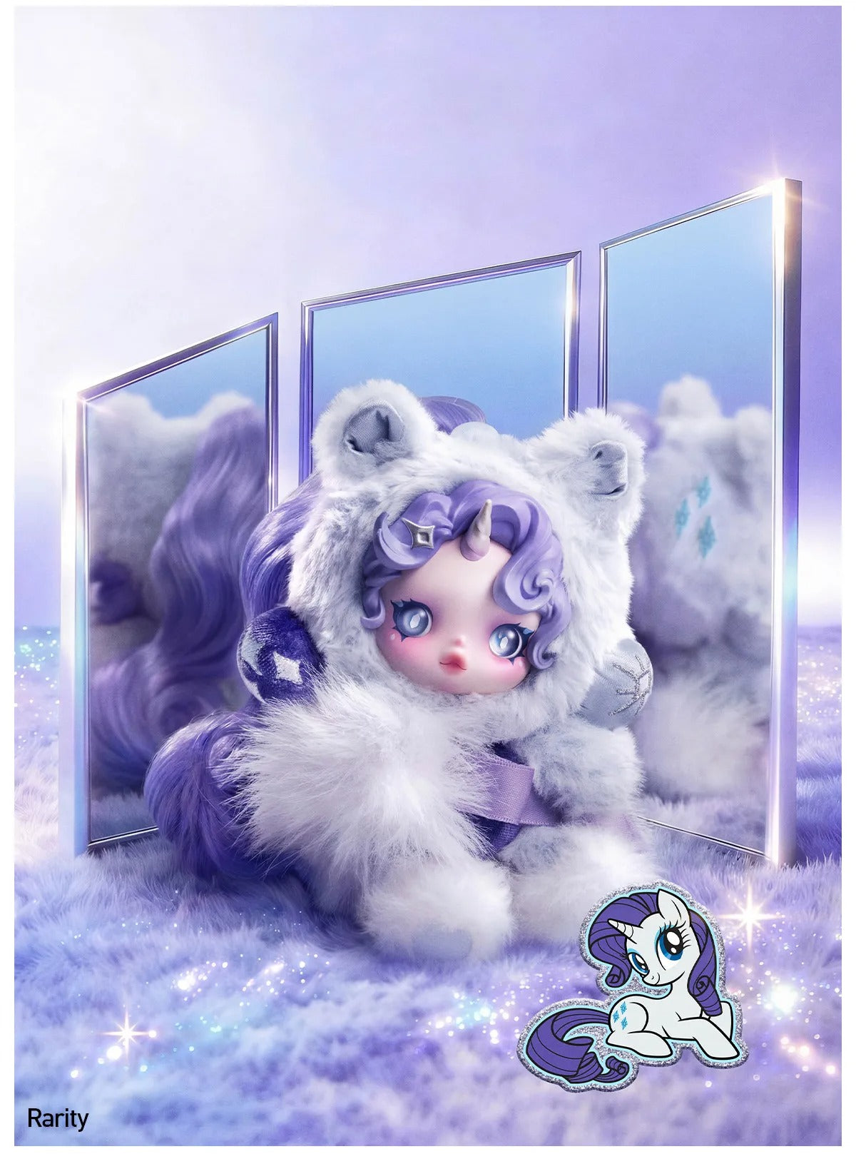 Local Warehouse - SKULLPANDA × My Little Pony Series Plush Doll Pendant