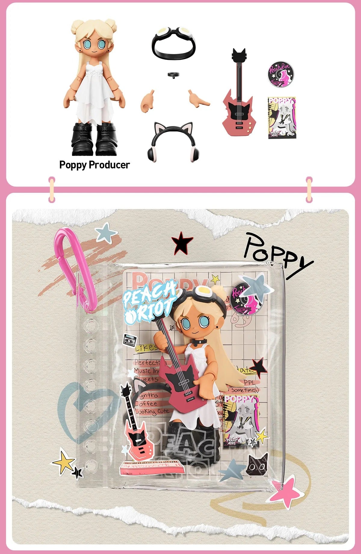Peach Riot Carry the Music Series BlockPendant（pre order）