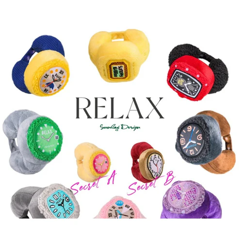 POP SUNDAY & Relax Watch Plush Pendant Blind Box