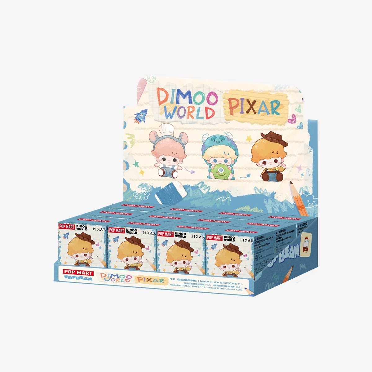 POP BEAN DIMO0 WORLDx PIXAR Series（pre order）