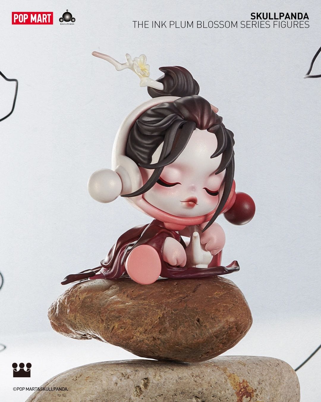 SKULLPANDA The Ink Plum Blossom Series PVC Figures Blind Box Confirmed Open Box