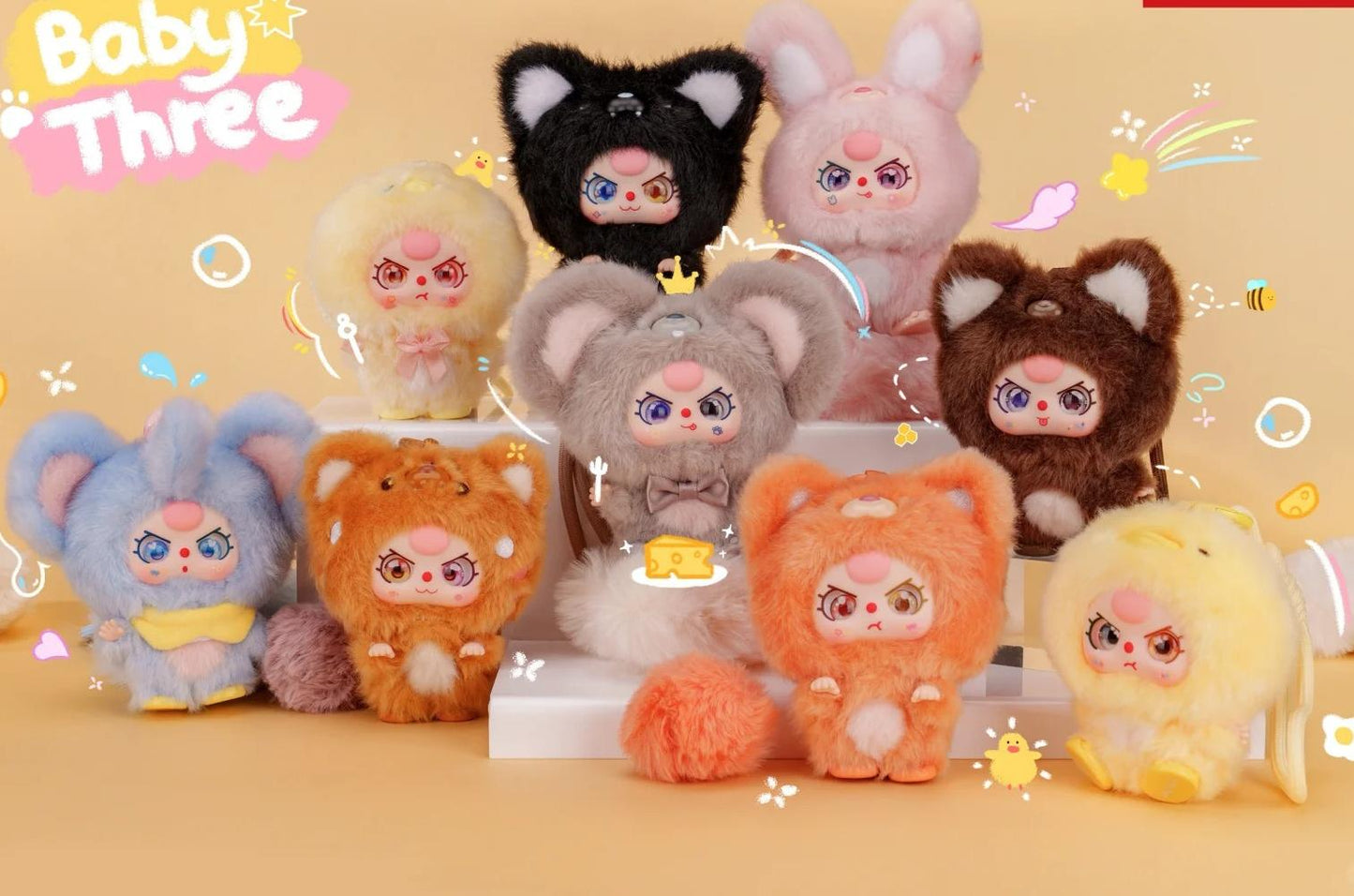 Baby three Mini Hug Series-Vinyl Plush Surprise Box