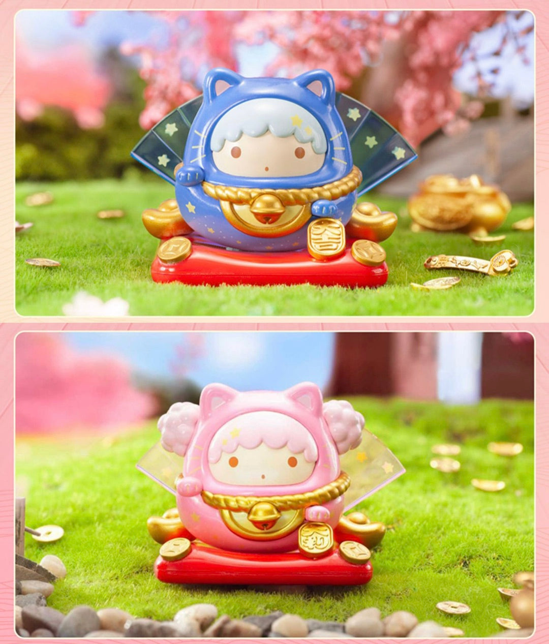 SANRO CHARACTERS LUCKY CAT TUMBLER Series PVC Figures